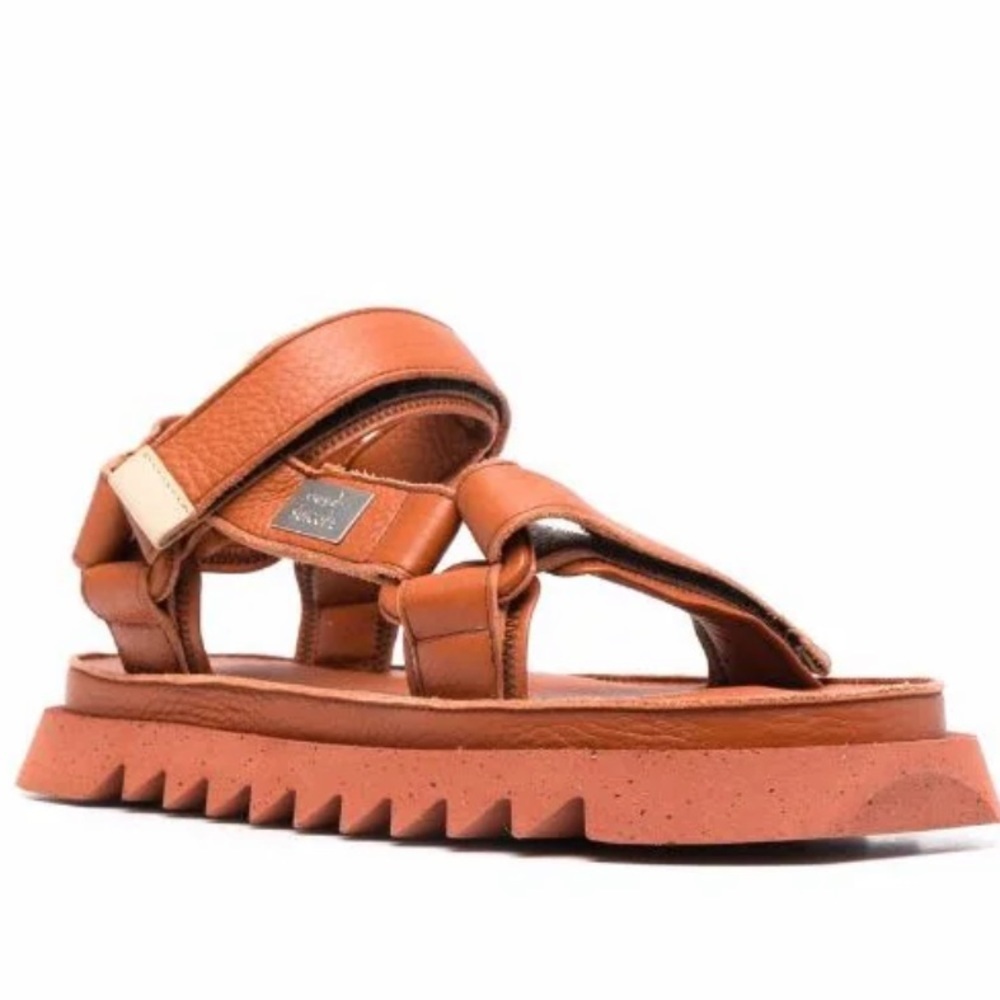 Marsell x Suicore Depa 01Leather Open Toe Sandals Orange Women's Size 38 NWOT